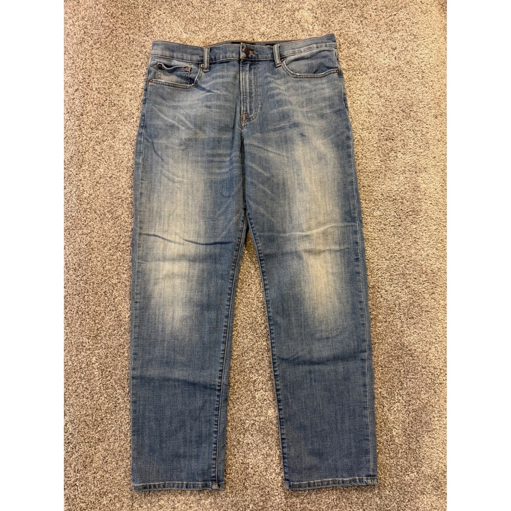 Lucky Brand Jeans Mens 36x32 Blue 329 Classic Straight Leg Denim Everyday Pants*